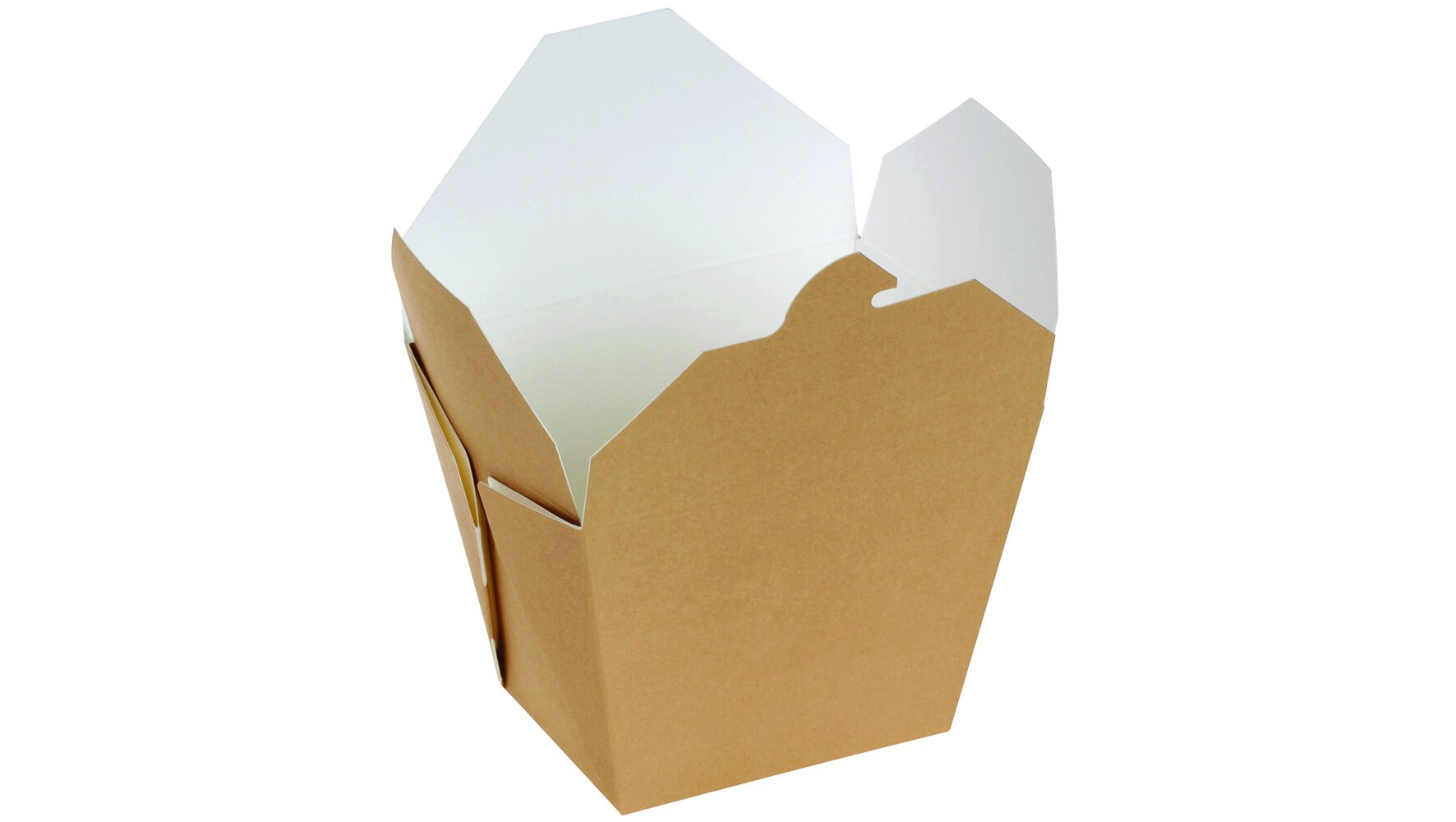 Take-away-Schachtel naturesse Karton/PLA, braun/weiss, 700 ml