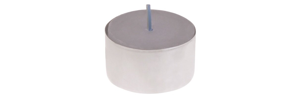Teelicht-Kerze weiss Ø38x15mm, Brenndauer 4 Std.