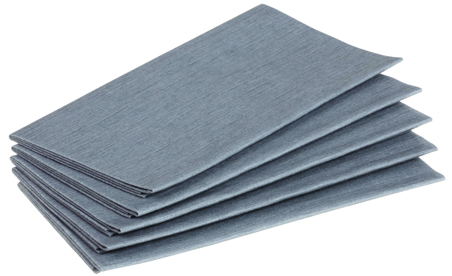 Serviette suplesse Airlaid, silbergrau, 1/8-Falz, 40 x 40 cm