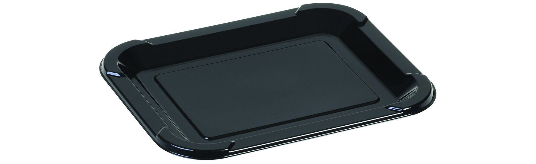 Dekorplatte GN 1/2 PET, schwarz, rechteckig, 32.5 x 26.5 cm