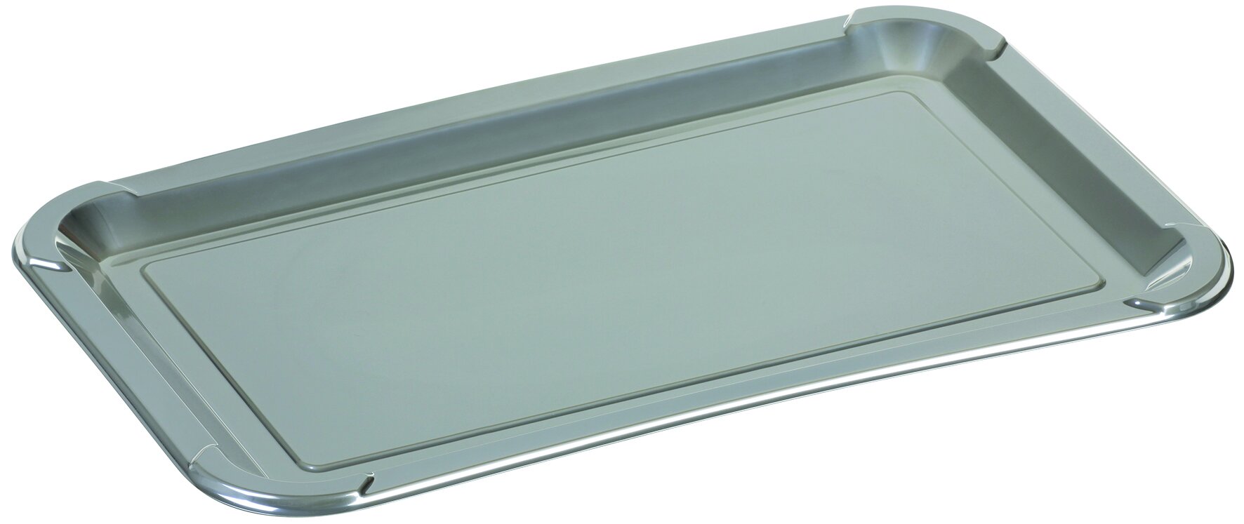 Dekorplatte GN 1/1 PET, silber, rechteckig, 53 x 32.5 cm
