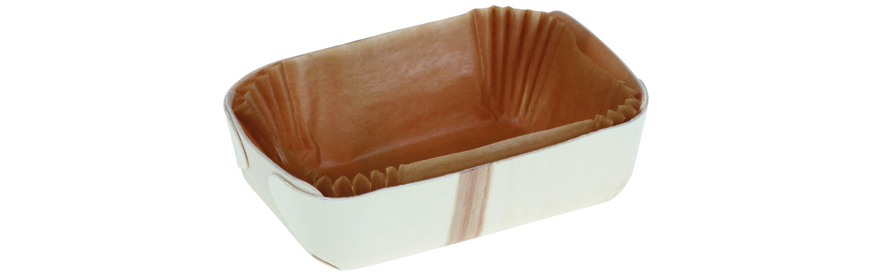 Backform mit Silikonpapier suplesse Holz, geklebt, 250 ml