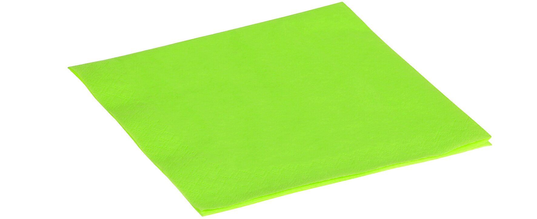 Serviette suplesse Papier, lime grün, 3-lagig, 1/4-Falz, 40 x 40 cm