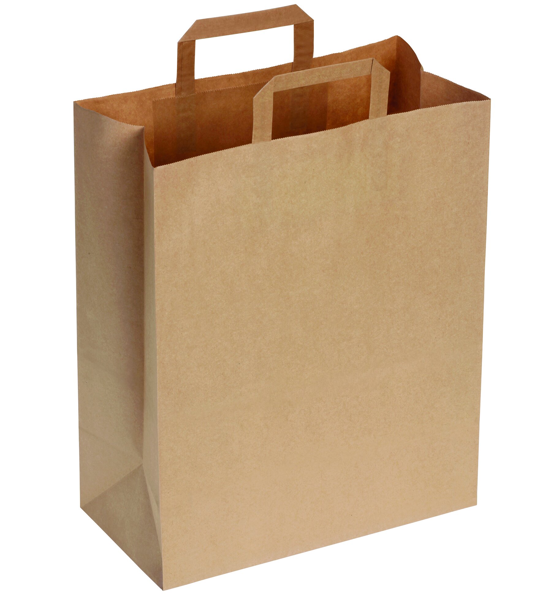 Tragetasche suplesse Papier, braun, 90 g/m², 32 x 41 x 17 cm