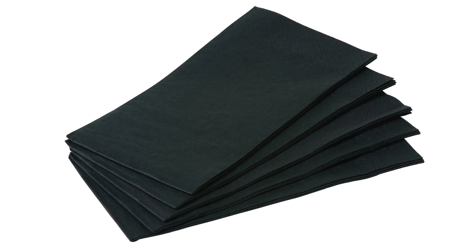 Servietten suplesse Papier, schwarz, 3-lagig, 1/8-Falz, 40 x 40 cm