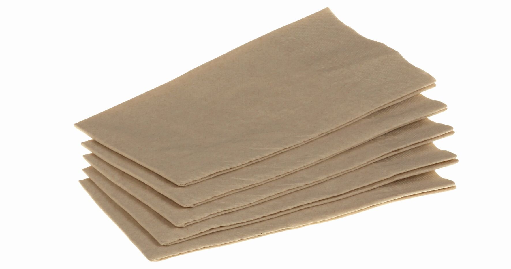 Spenderserviette suplesse Recycling Papier, braun, 2-lagig, Nova-Falz, 33 x 33 cm