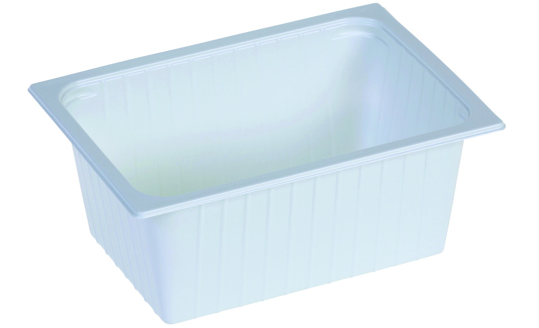Stäger Schale PET 1600ml weiss 204x147x85mm