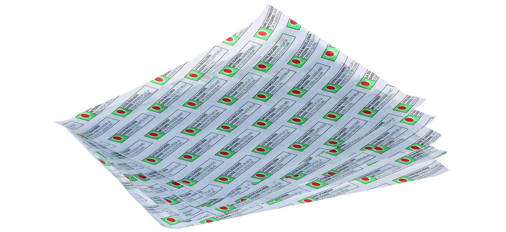 Wickelpapier Q-Druck suplesse Papier, 1/4-Bogen, 50 x 37 cm