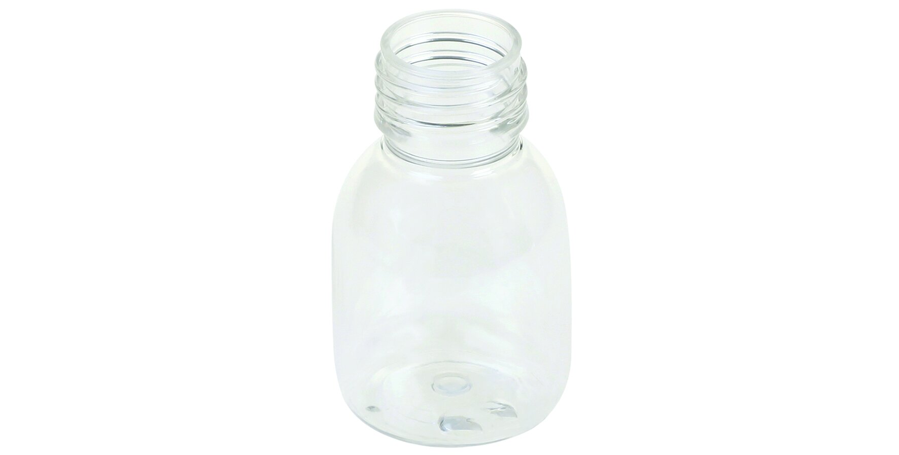 Flasche PET, transparent, 60 ml