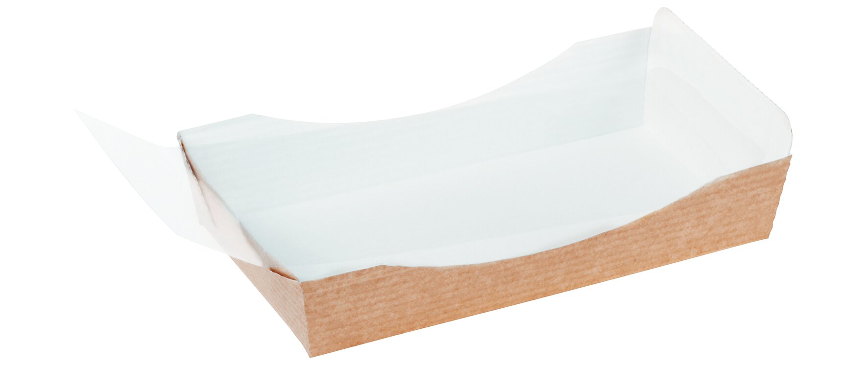 Food Tray suplesse Karton/PET, braun, 16.4 x 9.1 cm