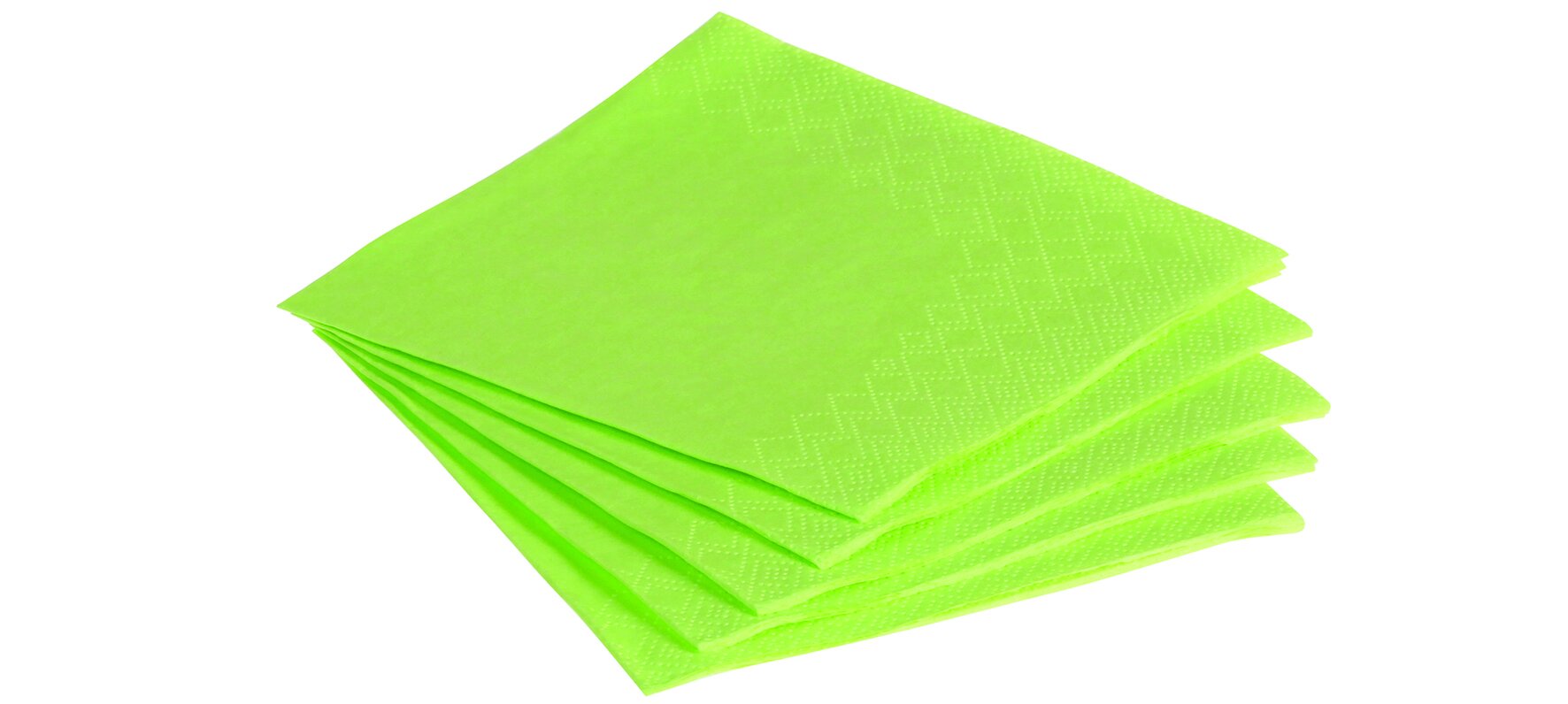 Serviette suplesse Papier, grün, 3-lagig, 1/4-Falz, 24 x 24 cm