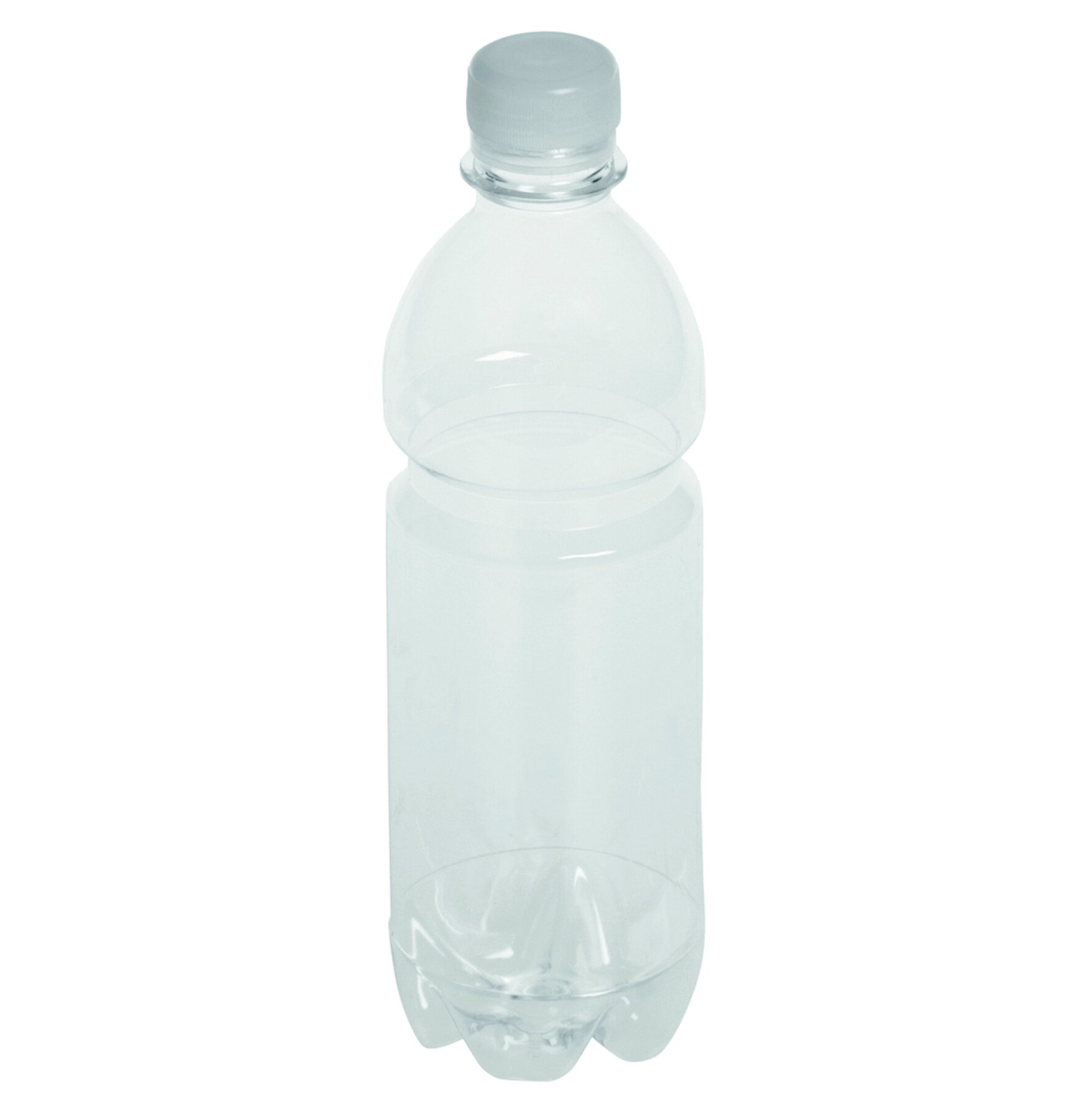 Flasche mit Deckel PET, transparent, 500 ml