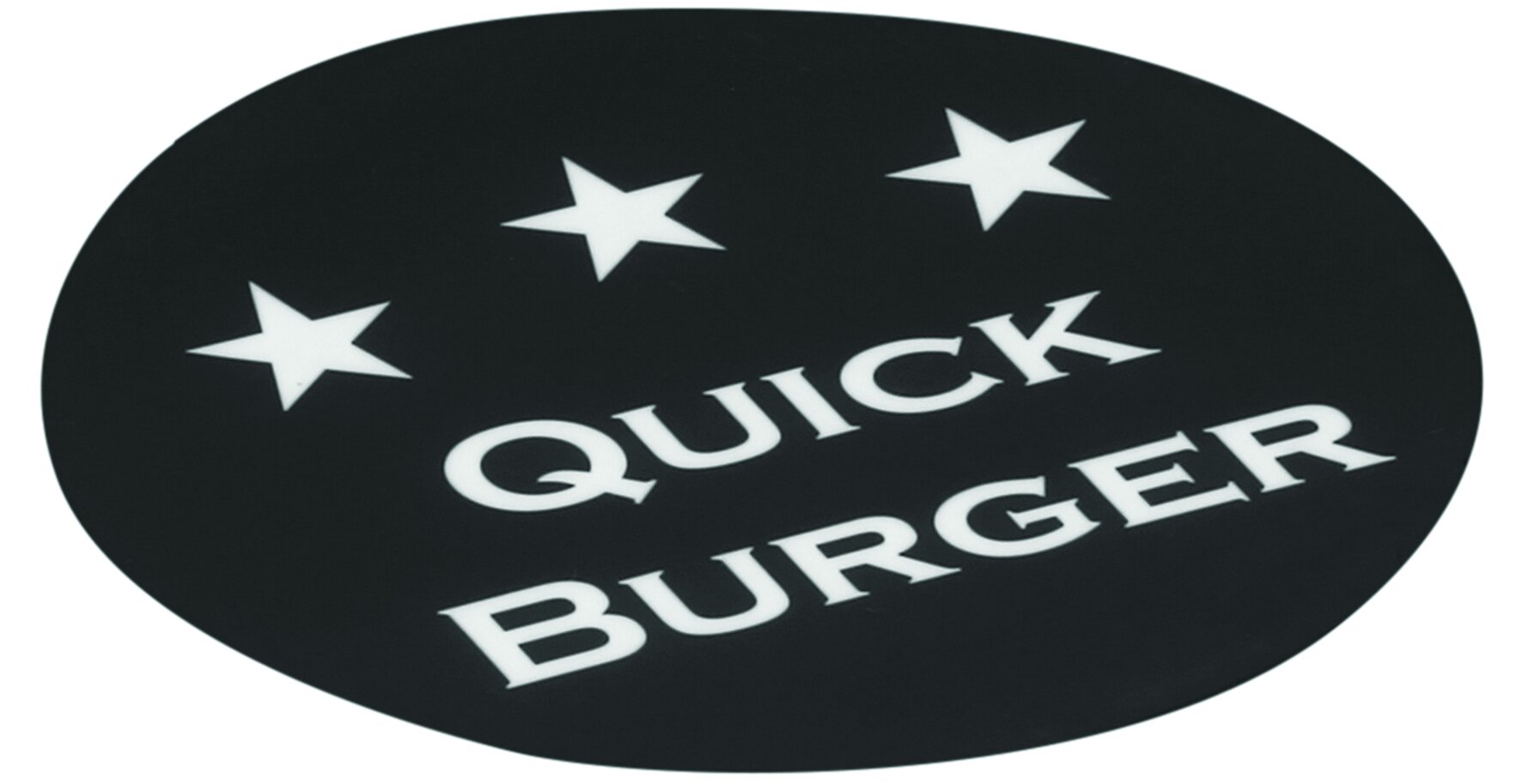 Quickburger Rondelle schwarz Ø80mm, 3x300 Stück/Pack