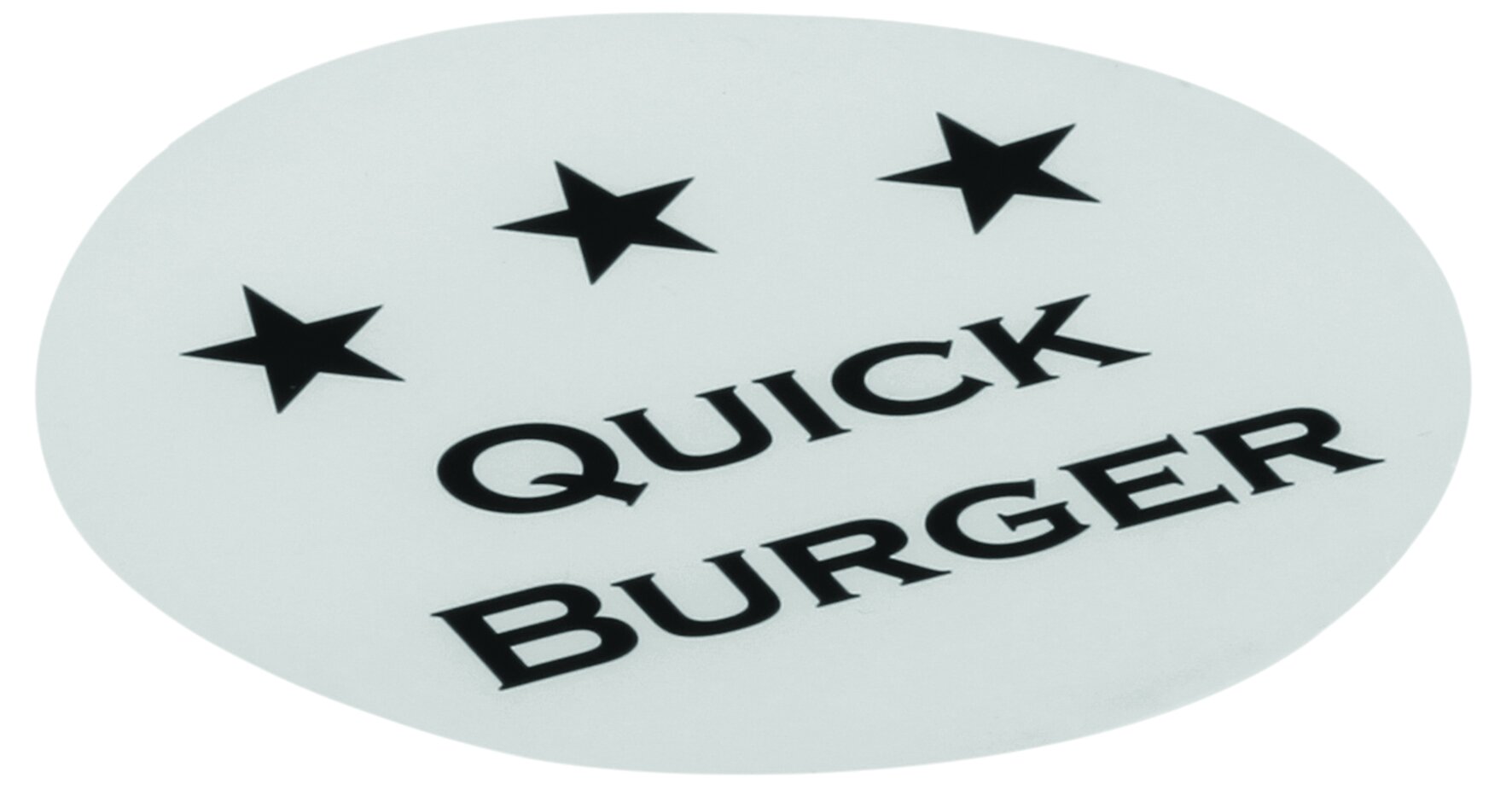 Quickburger Rondelle weiss Ø80mm, 3x300 Stück/Pack