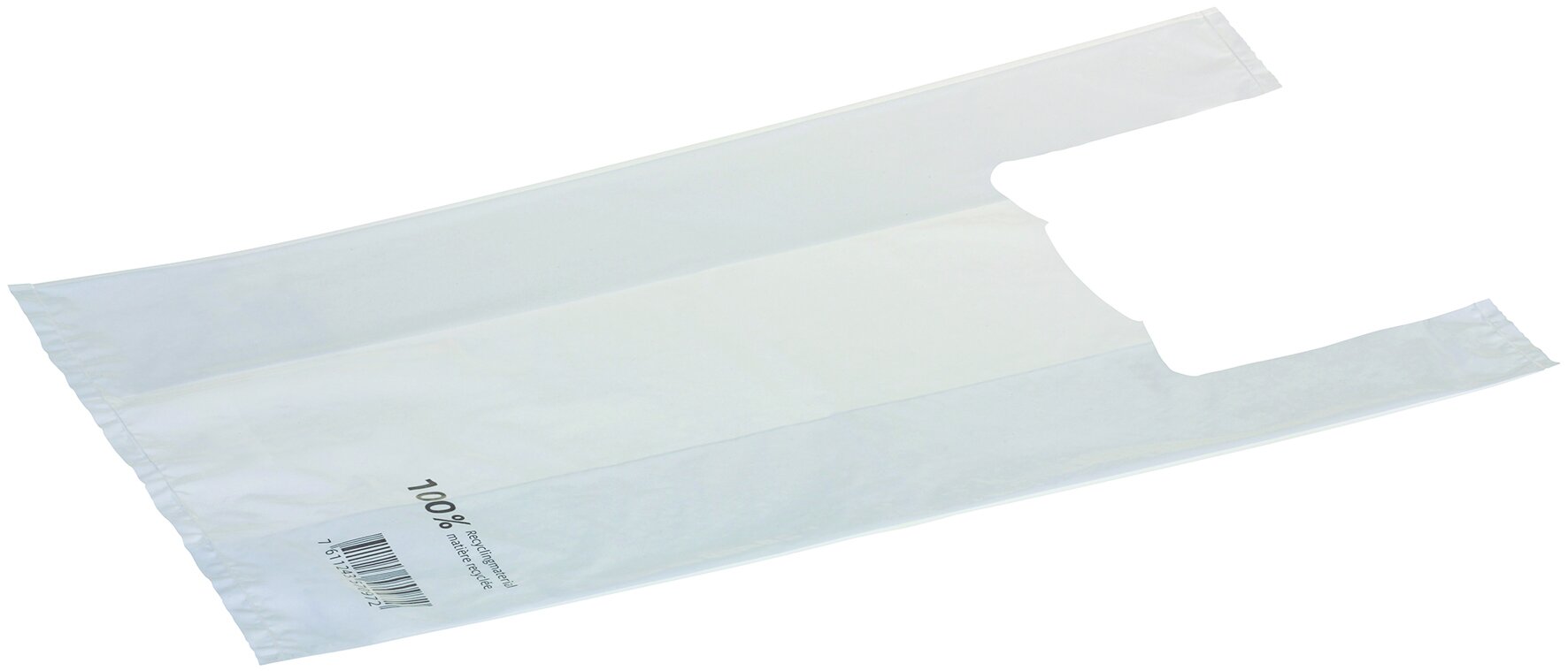 Hemdchentragtasche HDPE, weiss, 25 my, 50 x 27.5 + 16 cm
