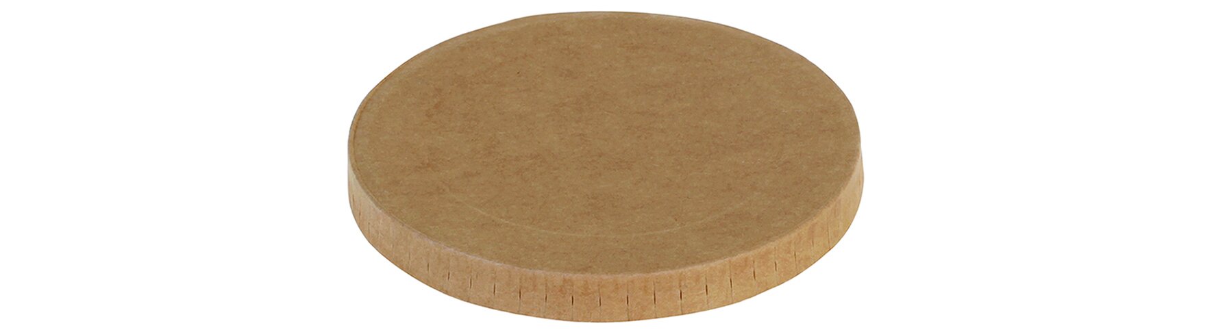 Deckel naturesse Karton/PLA, braun, rund, Ø 8.5 cm