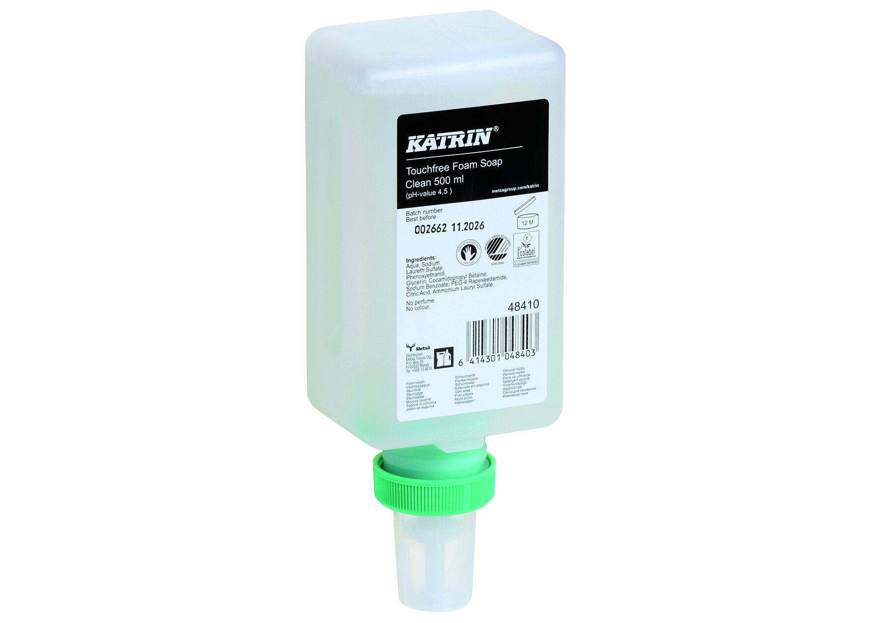 Handwaschschaum touchfree Katrin, Clean, 500 ml