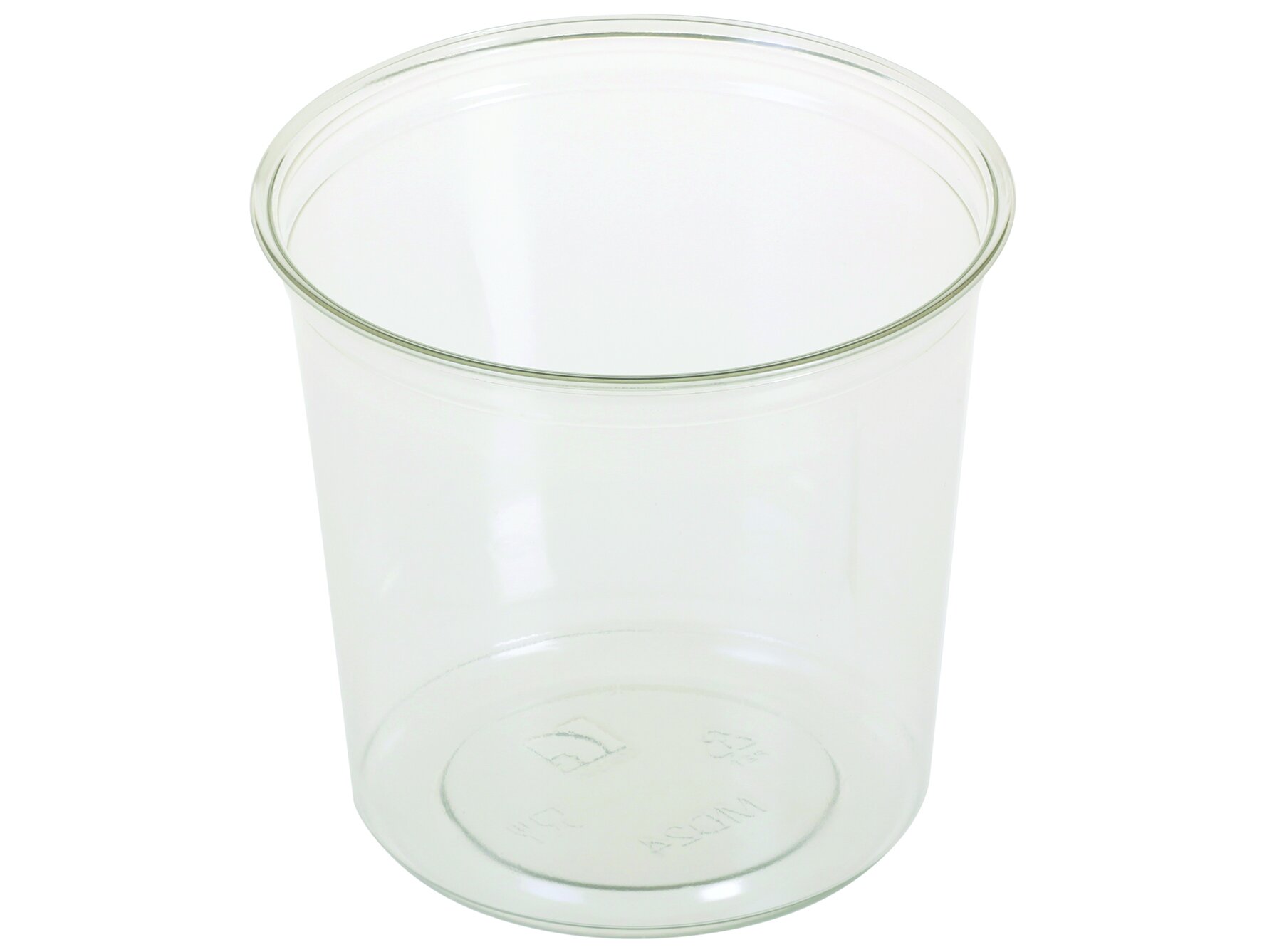 Becher PET, transparent, rund, 700 ml