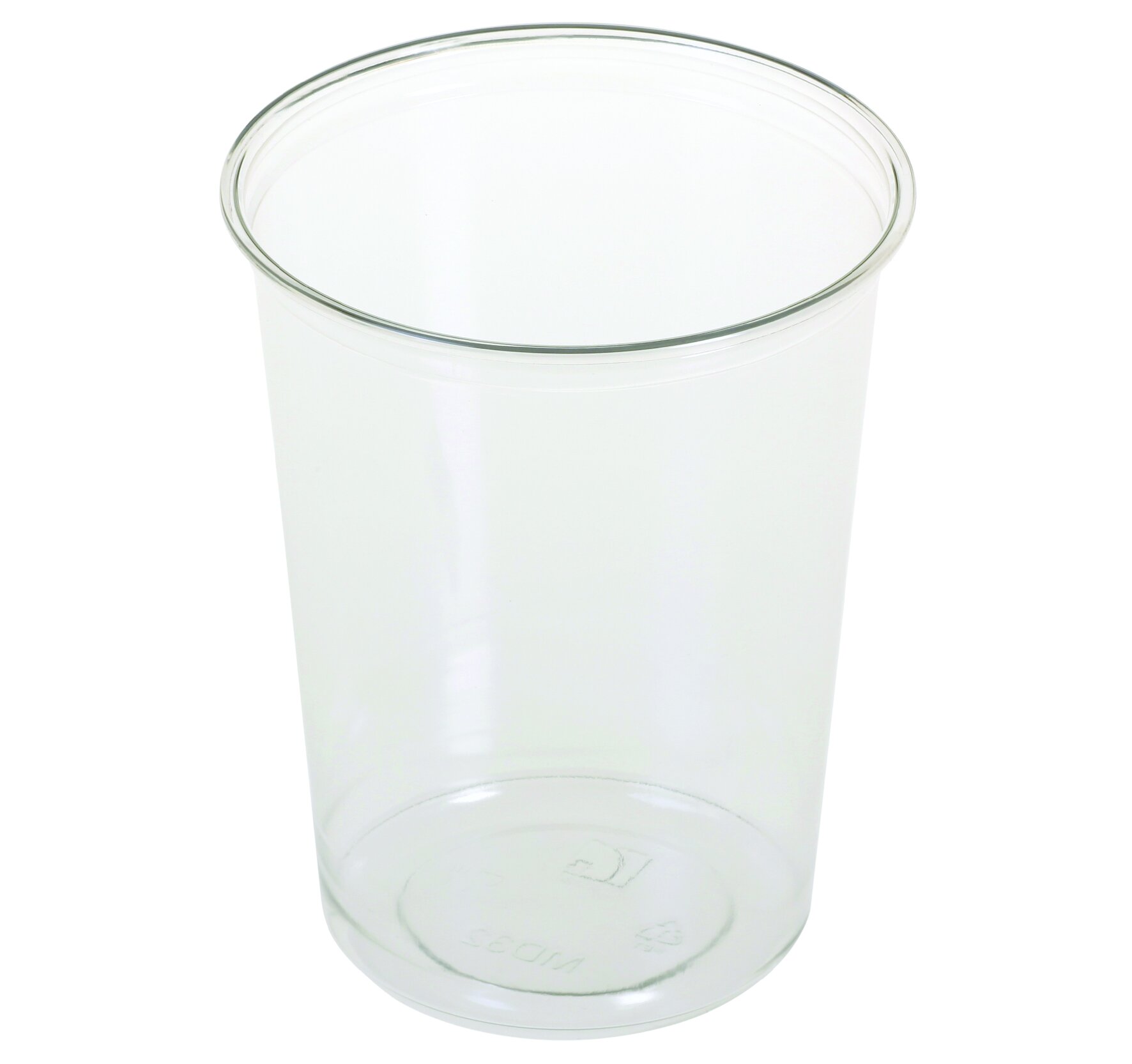 Becher PET, transparent, rund, 950 ml