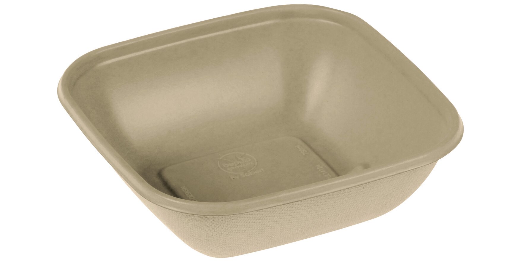 Bowl naturesse Zuckerrohr/PLA, quadratisch, 750 ml