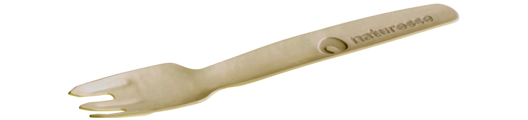 Gabel naturesse Papier, braun, 16.5 cm