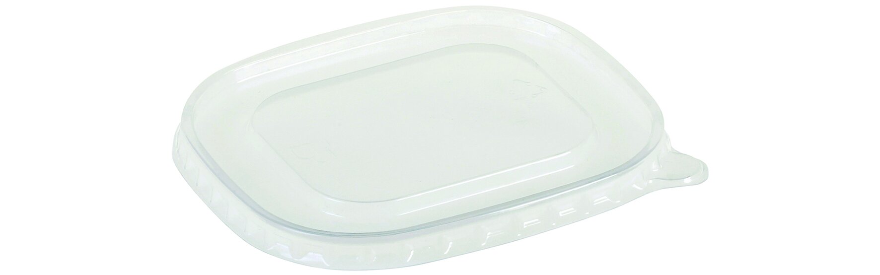 Deckel mit Dampfloch PP, transparent, rechteckig, 12.5 x 10.5 cm