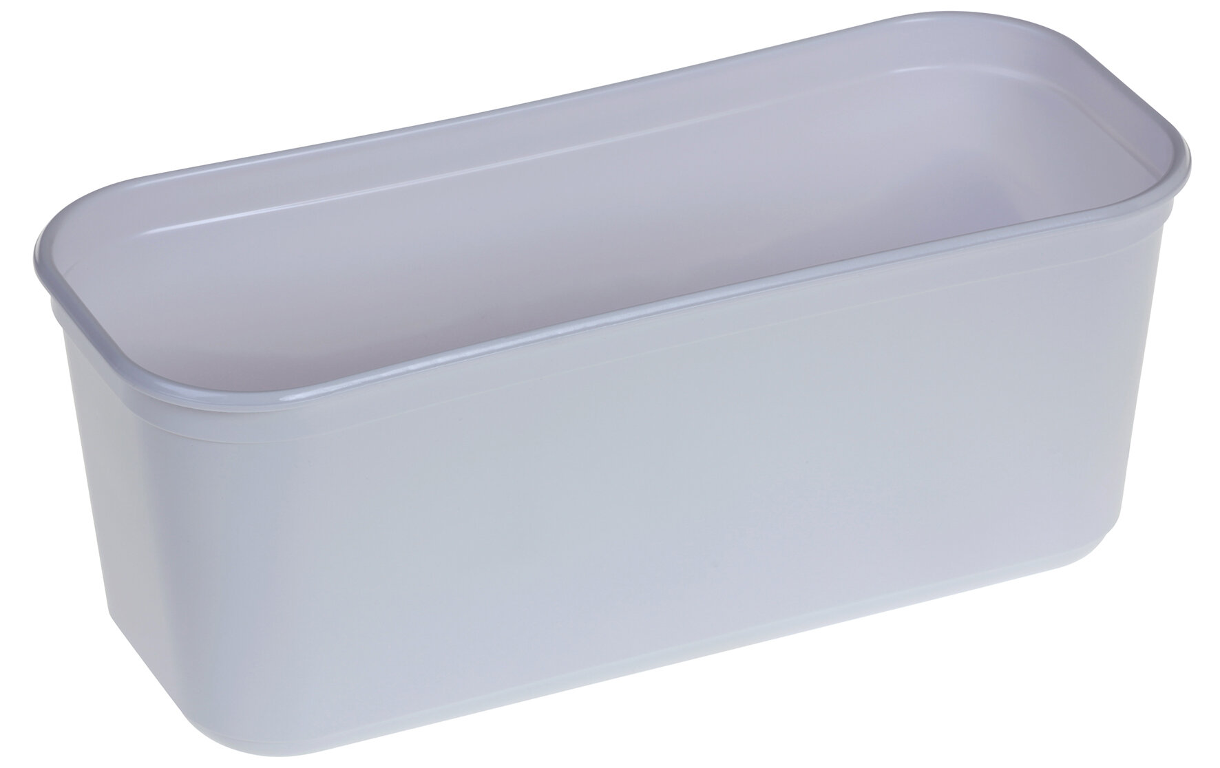 Vitrinen-Behälter PS 5000ml weiss, 145x340x134mm