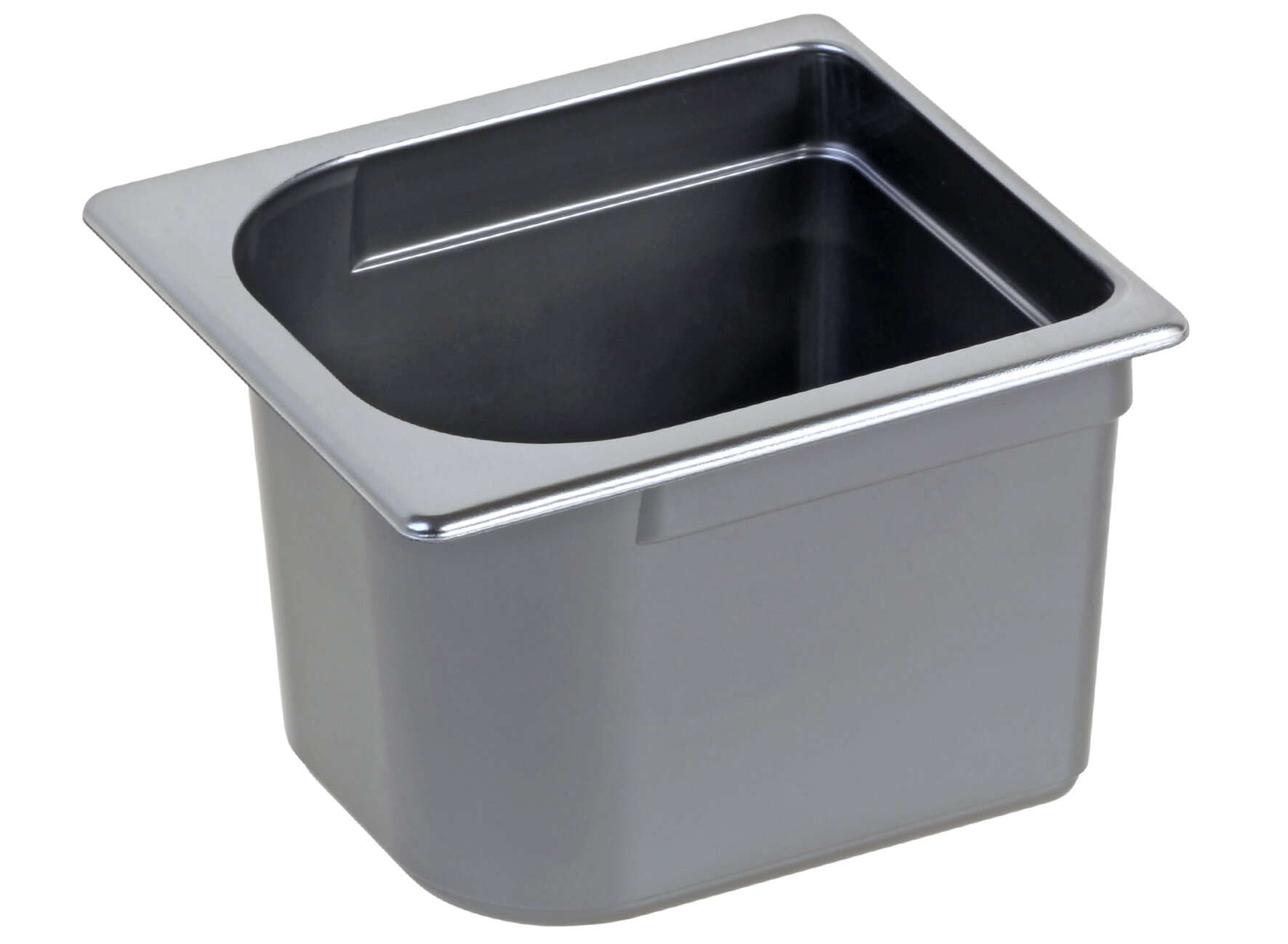 Vitrinen-Behälter PS 2300ml inox, 165x178x120mm