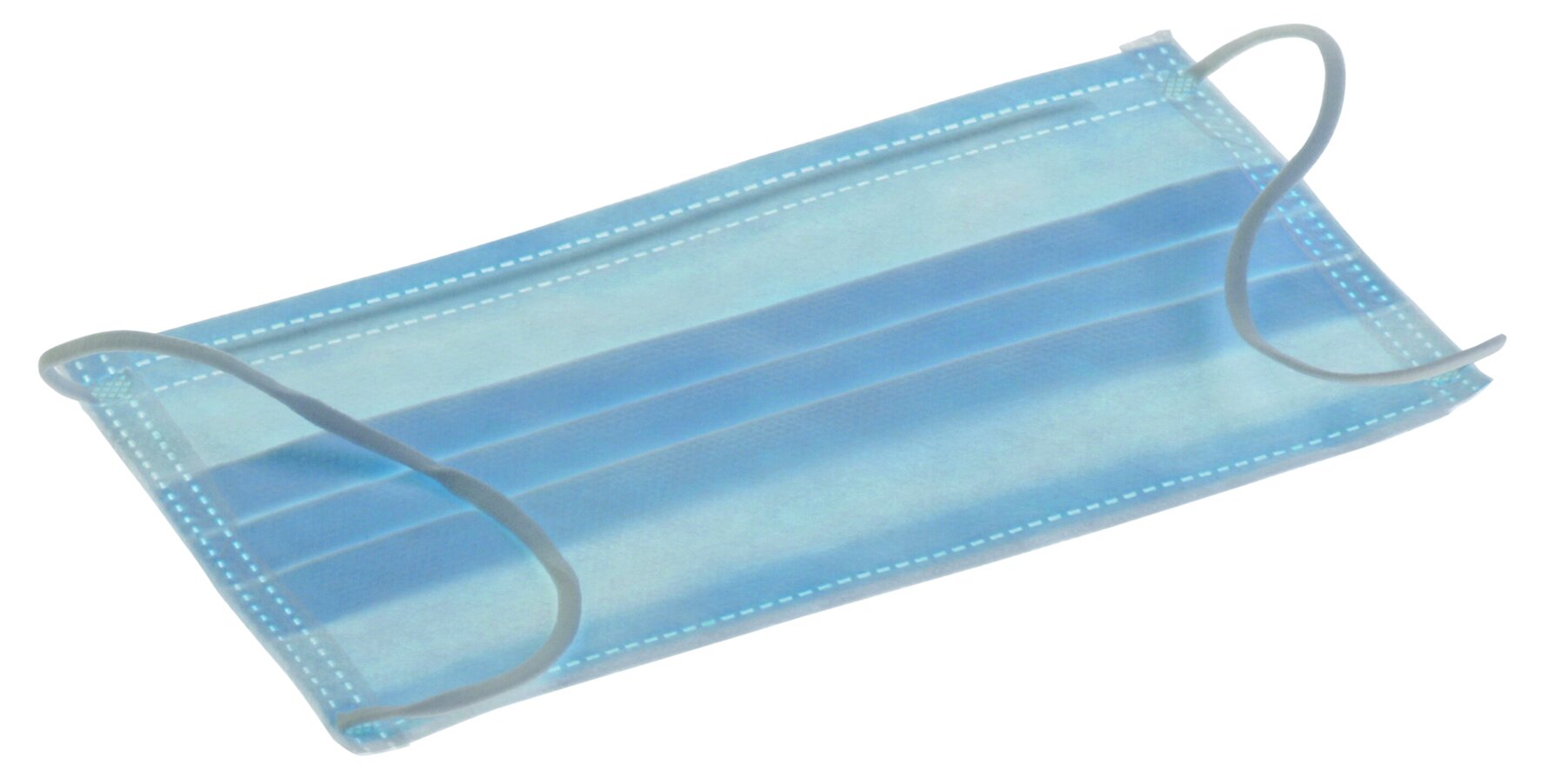 Mundschutz PP/Vlies, blau, 3-lagig