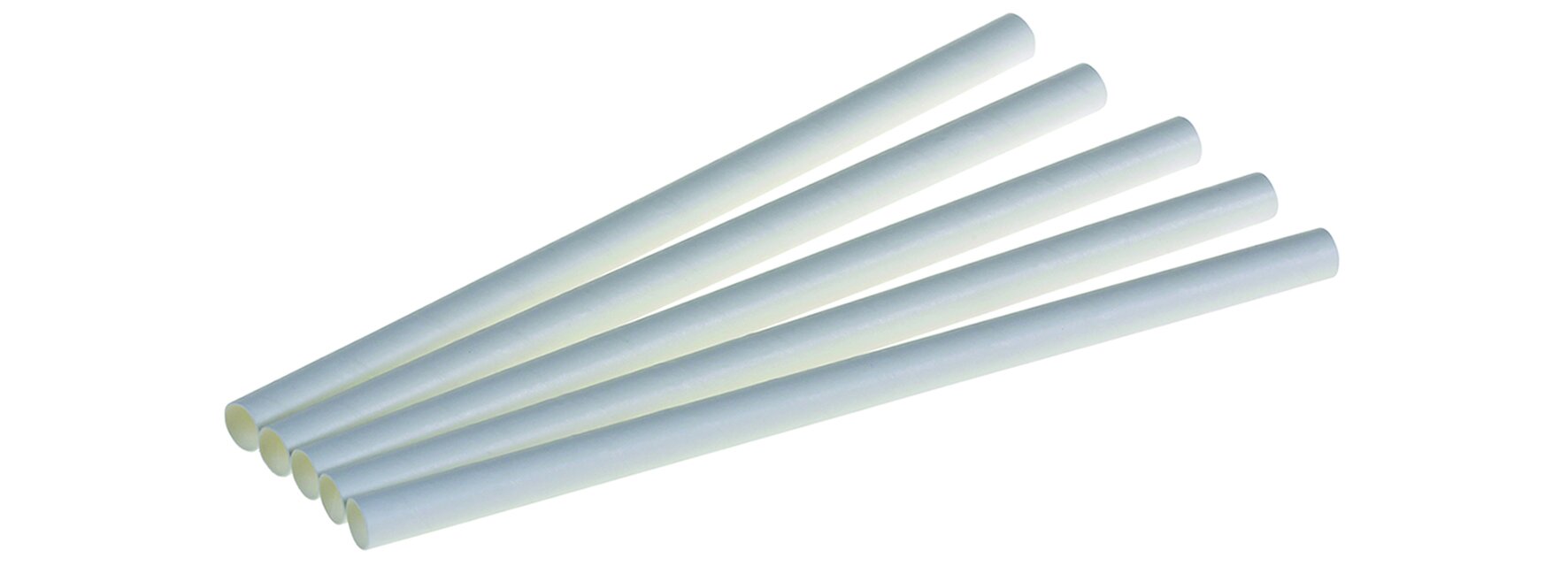 Trinkhalm naturesse Papier, weiss,  Ø 12 x 220 mm