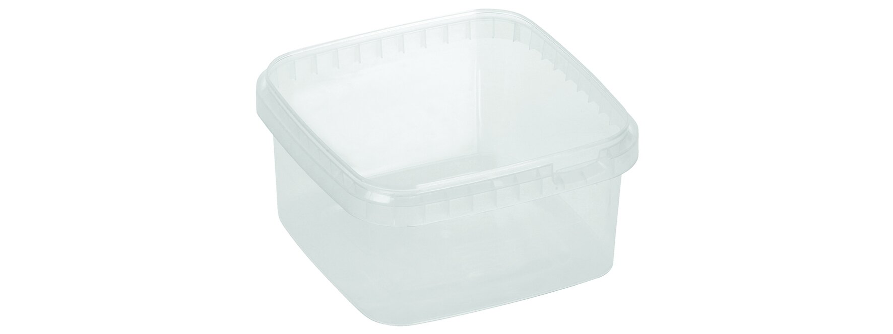 Schale PP, transparent, quadratisch, 680 ml