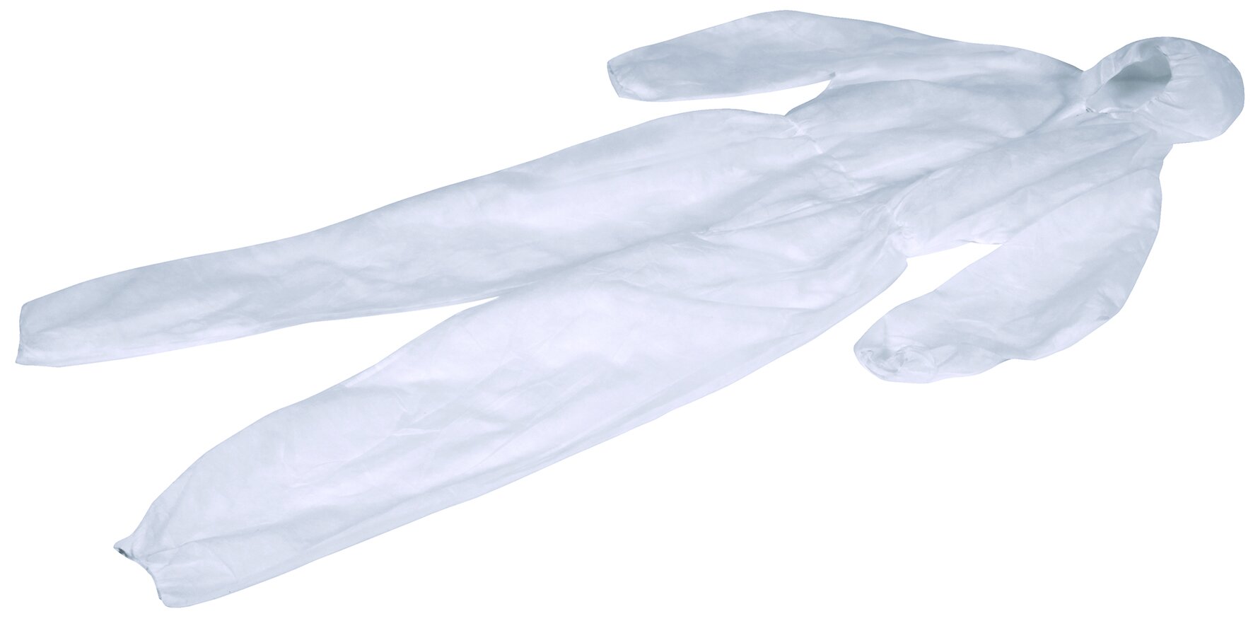 Schutzanzug aus PP-Vlies, XL mit Kapuze, Taillen + Armgummi