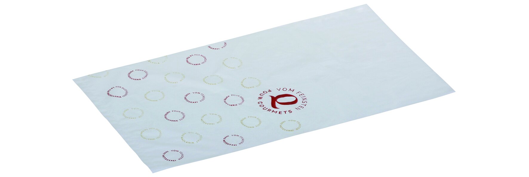 Flachbeutel Daily HDPE, weiss, 18 x 30 cm, geblockt