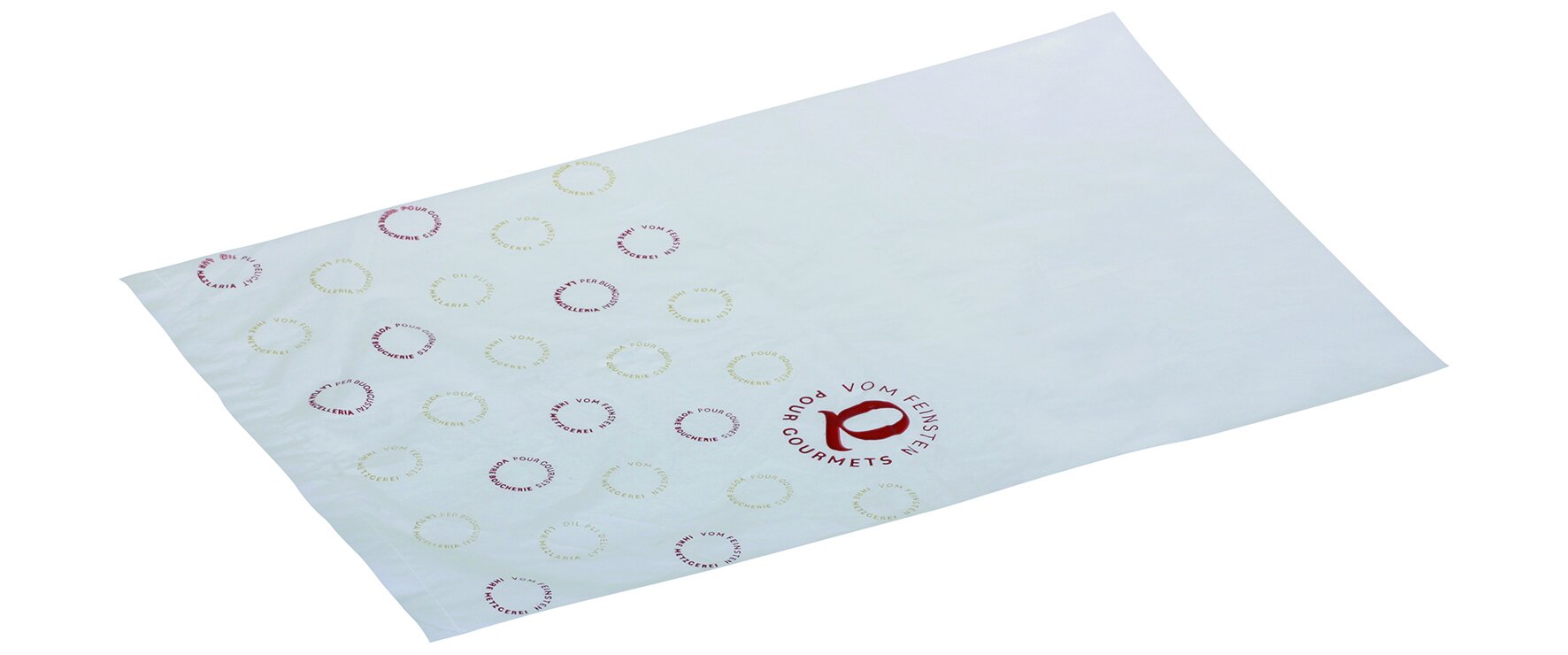 Flachbeutel Daily HDPE, weiss, 24 x 34 cm, geblockt