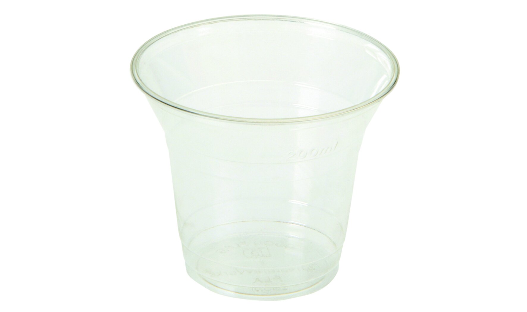 Becher naturesse PLA, transparent, rund, 200 ml