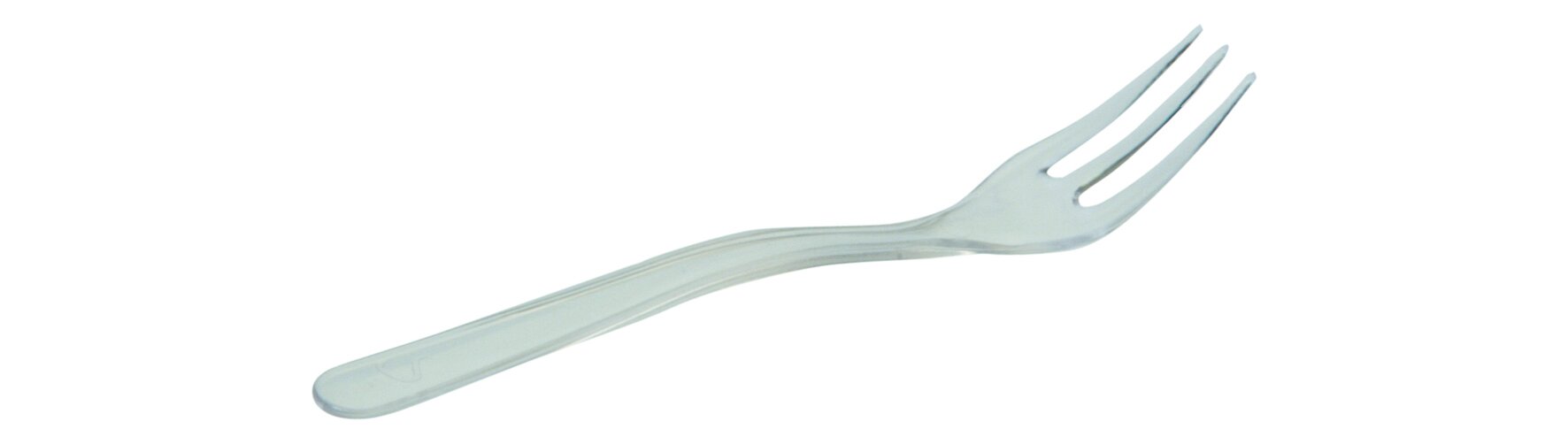 Minigabel designline PS, transparent, 10 cm