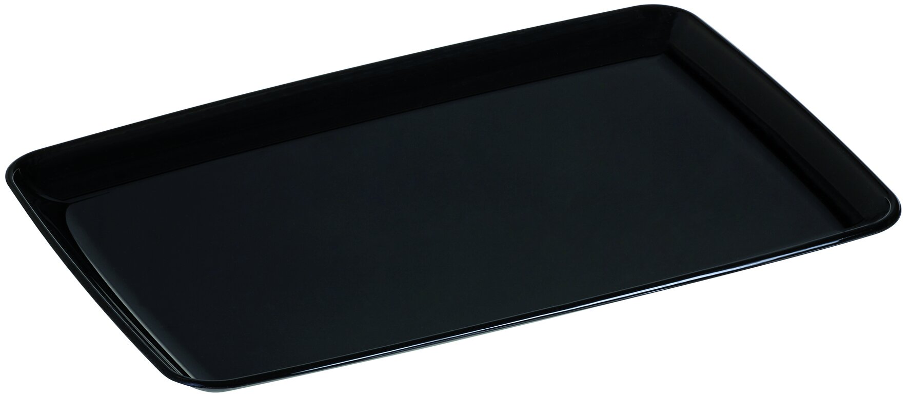 Dekorplatte PET, schwarz, rechteckig, 36 x 54 cm