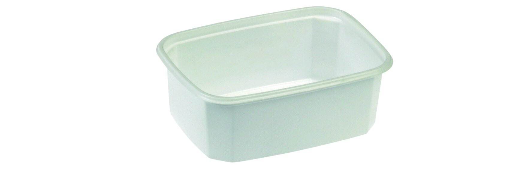 Rechteckdose PP 200ml weiss 82x108x39mm, ohne Deckel