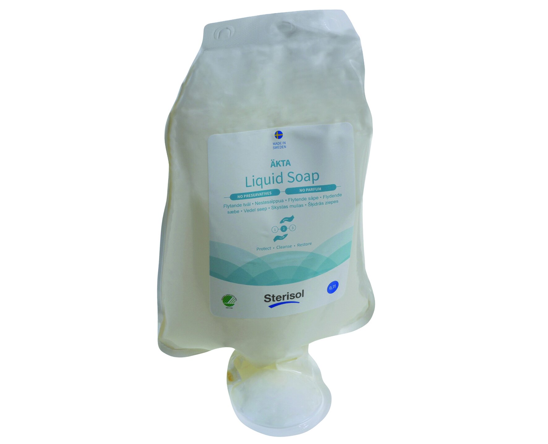 Handwaschseife antibakteriell Sterisol Äkta, parfümfrei, 700 ml