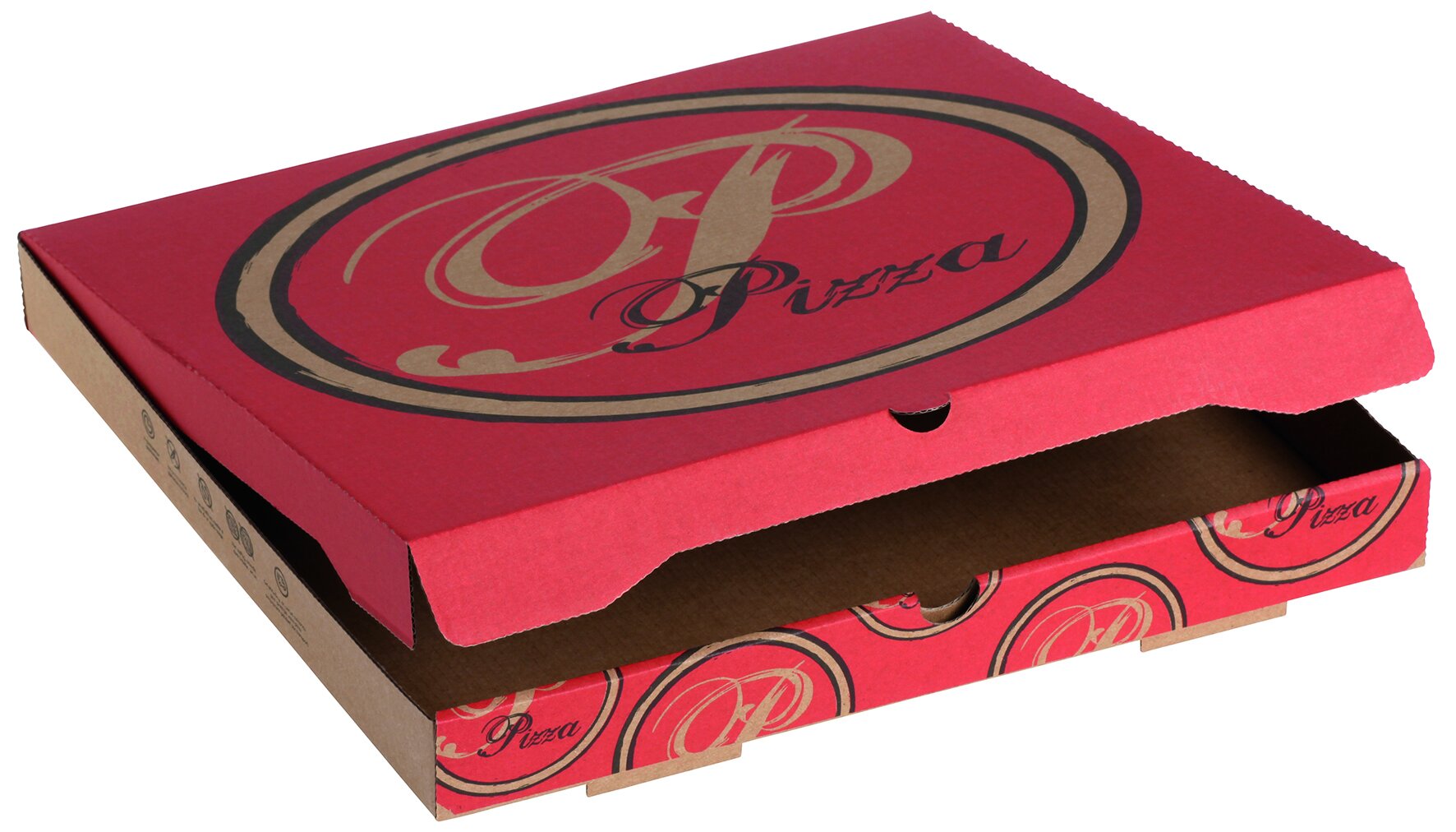 Pizzakarton suplesse, bunt, 33 x 33 cm