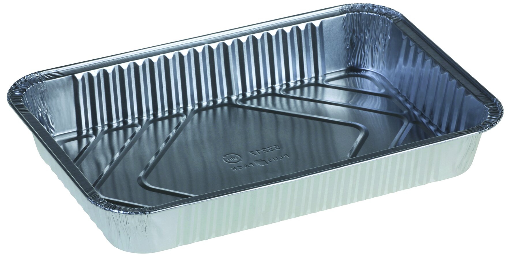 Schale Aluminium, rechteckig, 2250 ml
