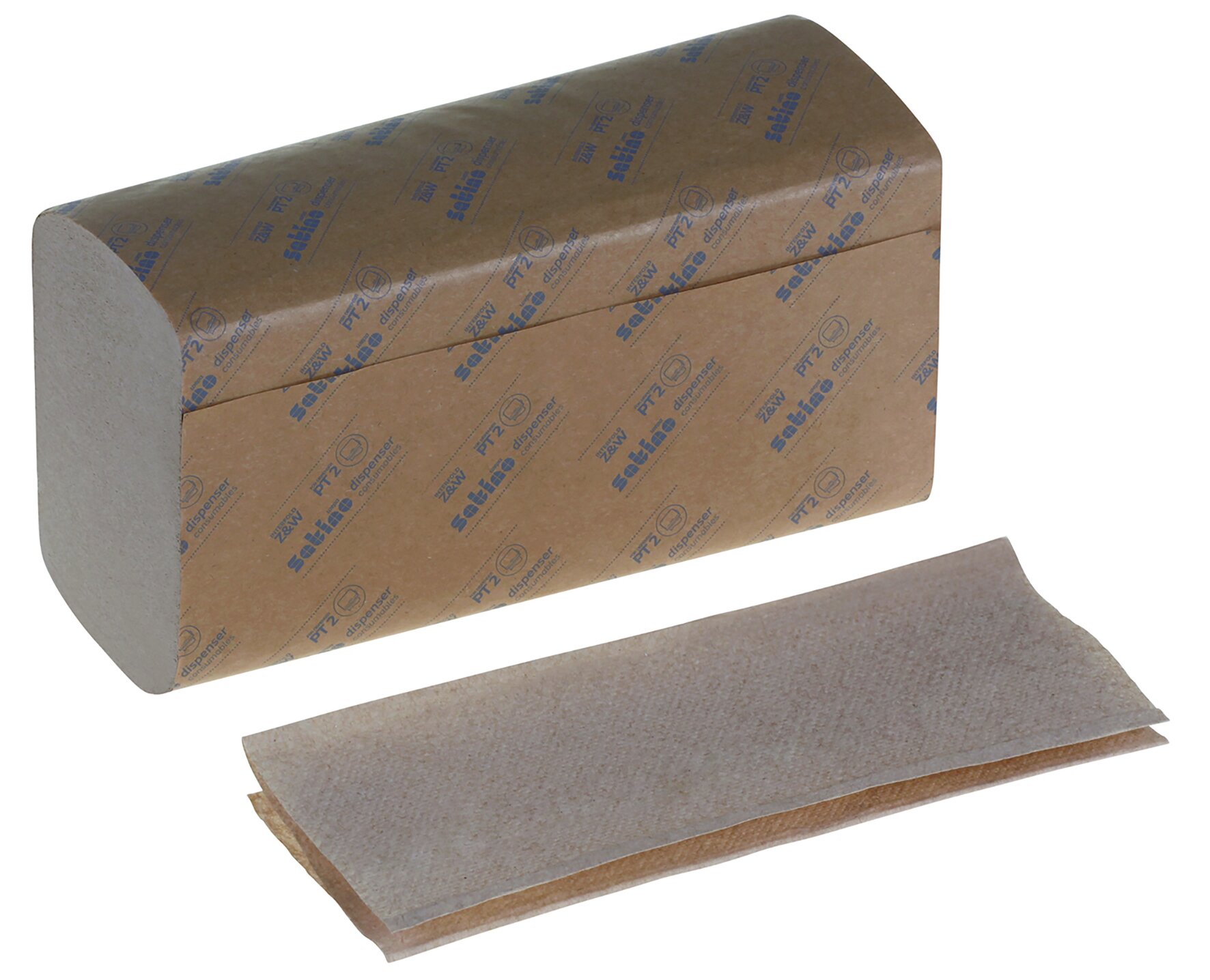 Papierhandtuch Recycling, beige, 2-lagig, Z-Falz, 24 x 20,6 cm