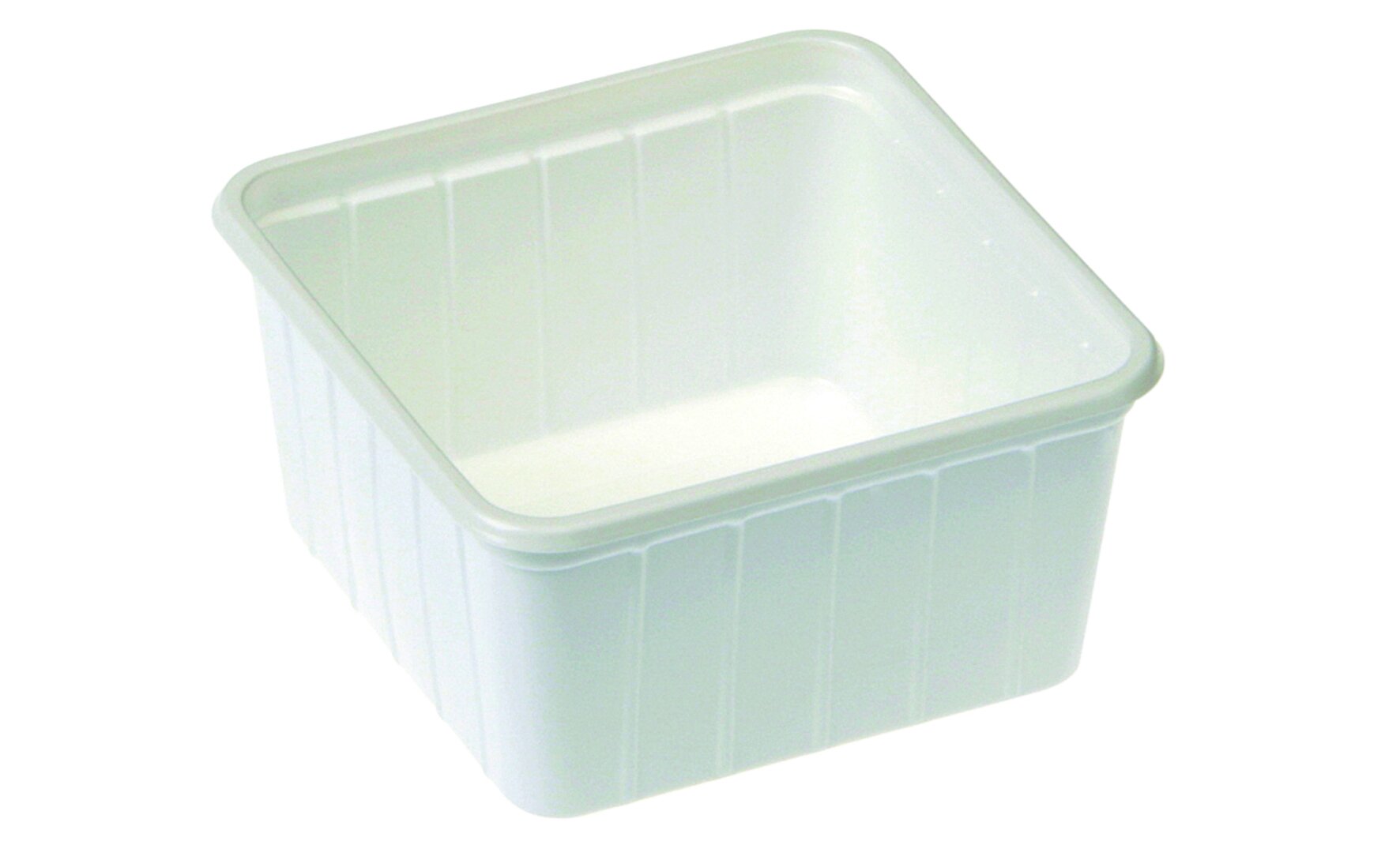 Rechteckdose PS 500ml weiss 115x115x58mm