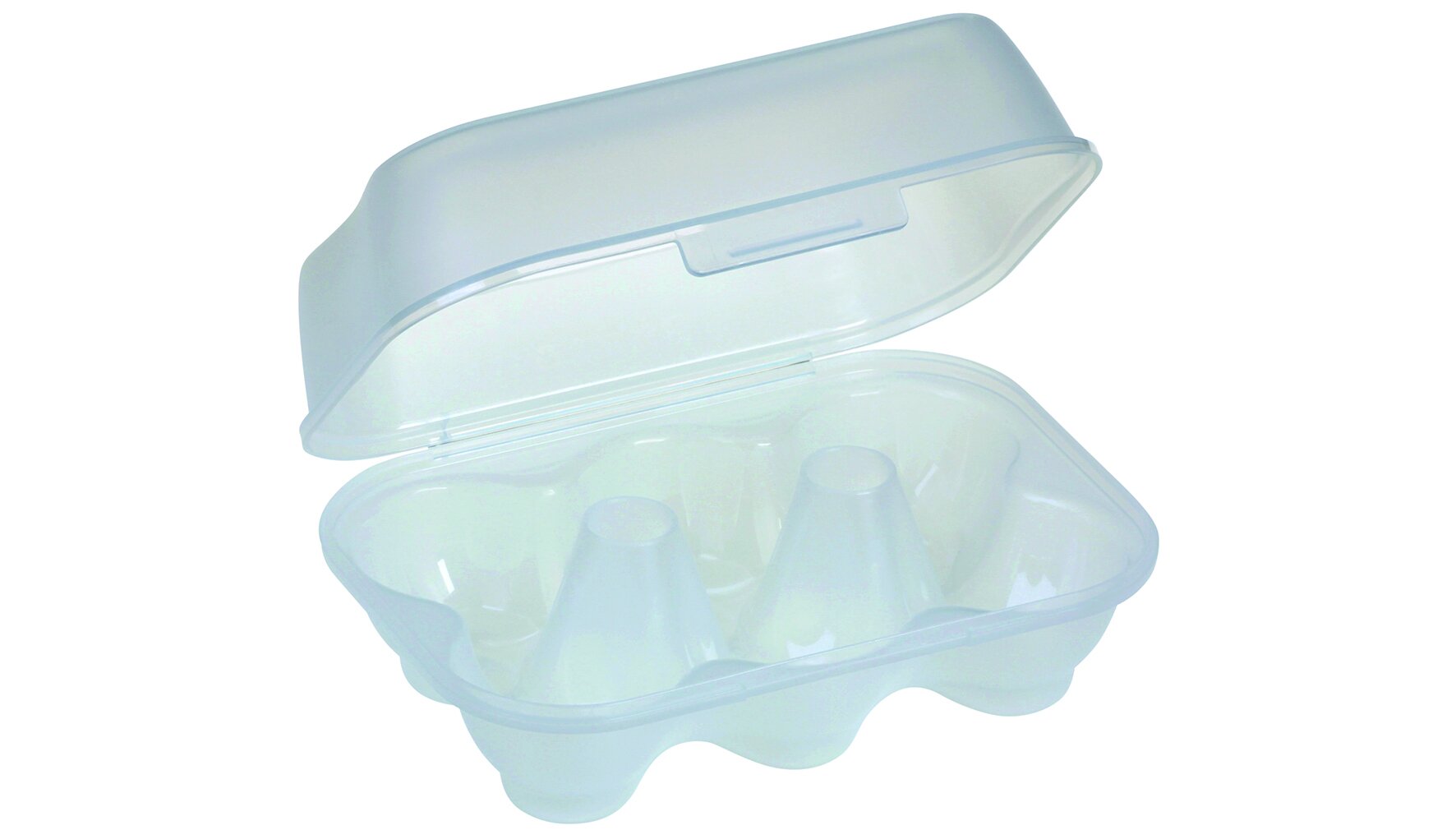 Eierbox circ suplesse PP, transparent, 6-er, 11.5 x 16.4 cm