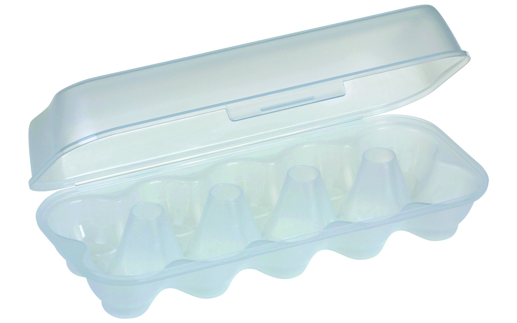 Eierbox circ suplesse PP, transparent, 10-er, 11.5 x 26.5 cm