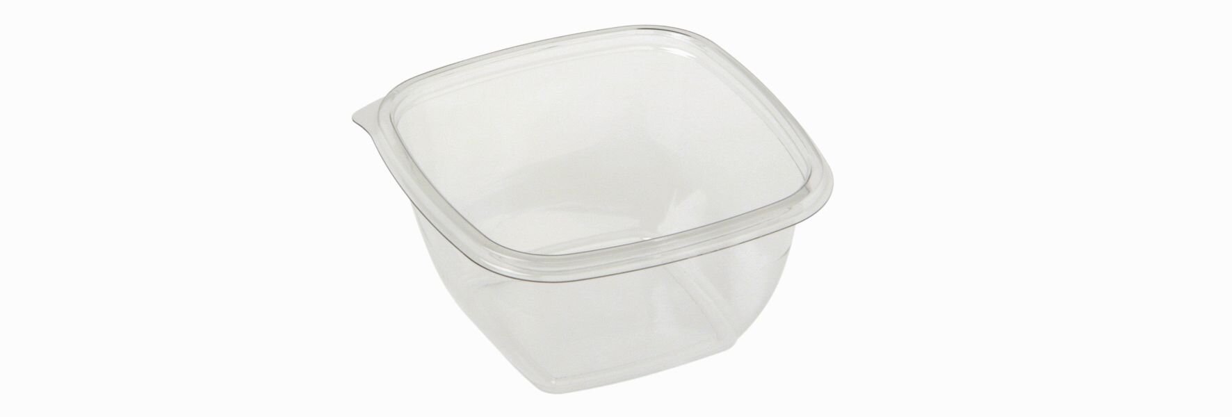 Schale suplesse rPET, transparent, quadratisch, 250 ml