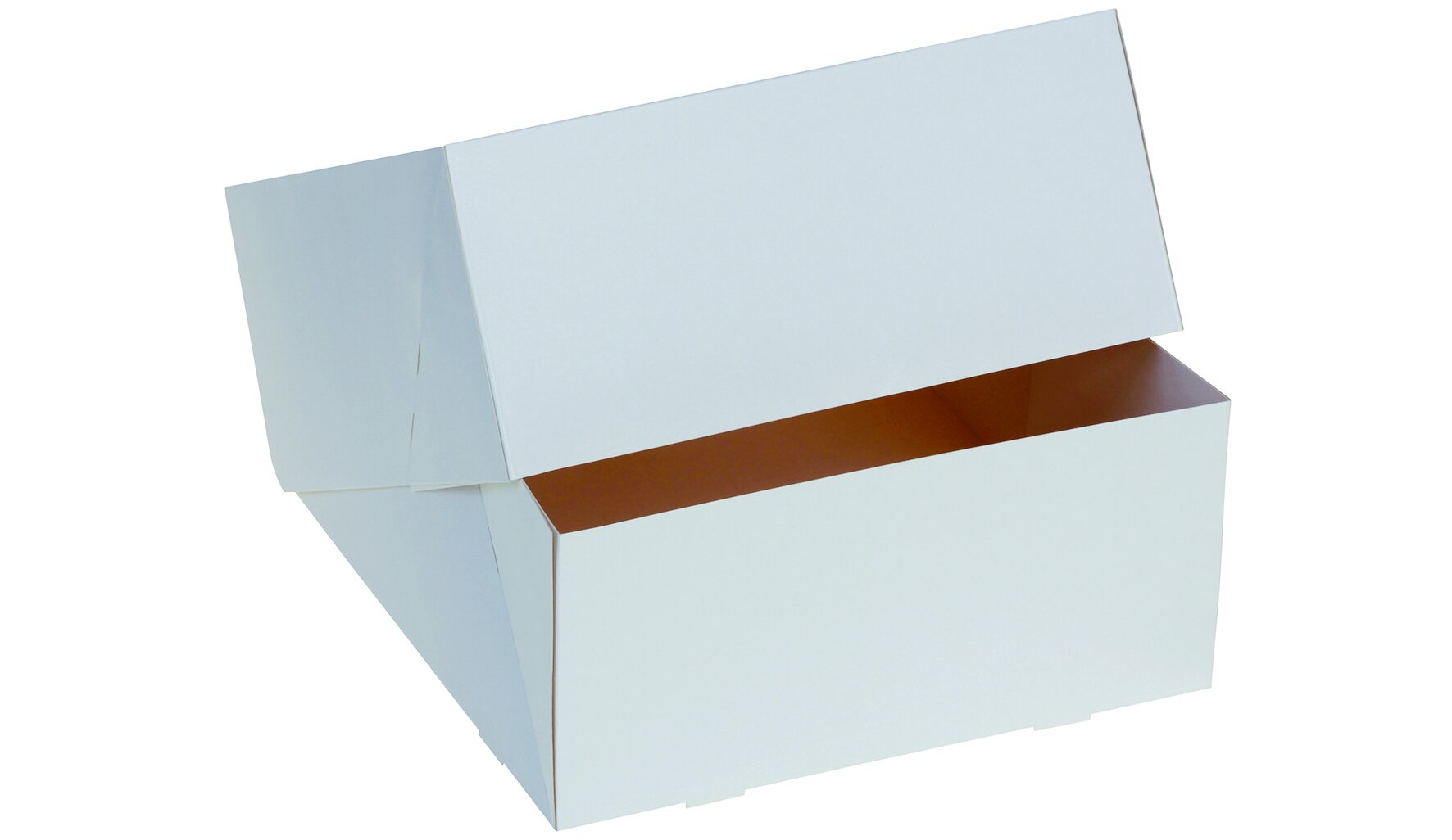 Tortenschachtel suplesse Karton, weiss, 26 x 26 x 12 cm