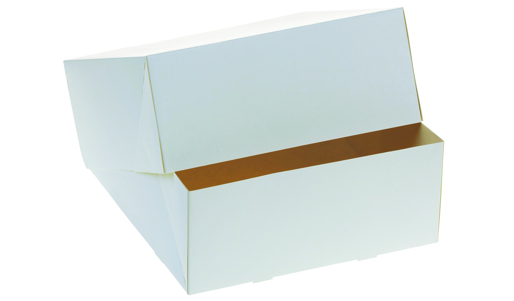 Tortenschachtel suplesse Karton, weiss, 28 x 28 x 12 cm