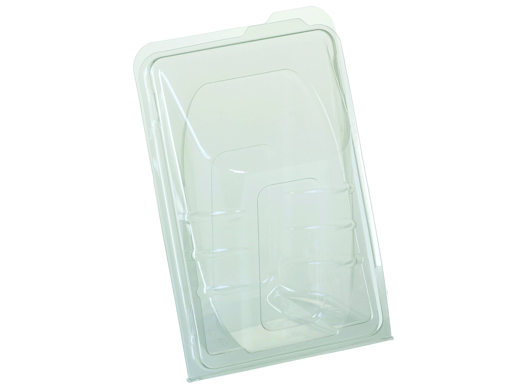 Klappschale Wrap&Tortilla rPET 164x111x54mm