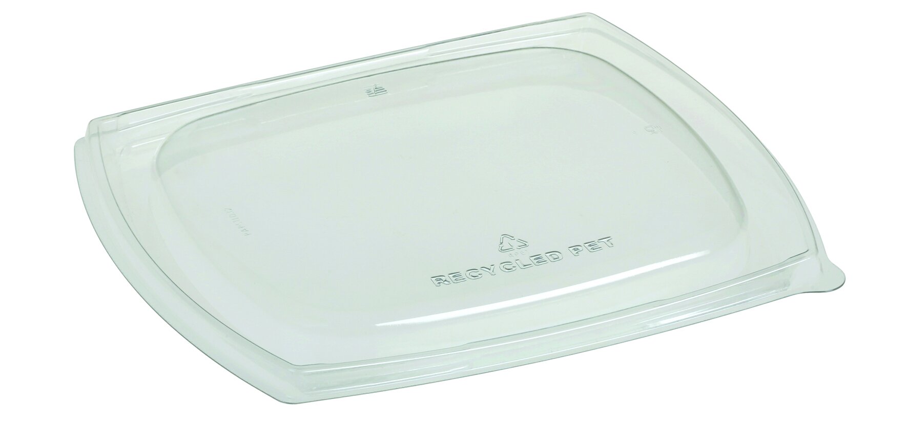 Deckel suplesse rPET, transparent, rechteckig, 19 x 16 cm